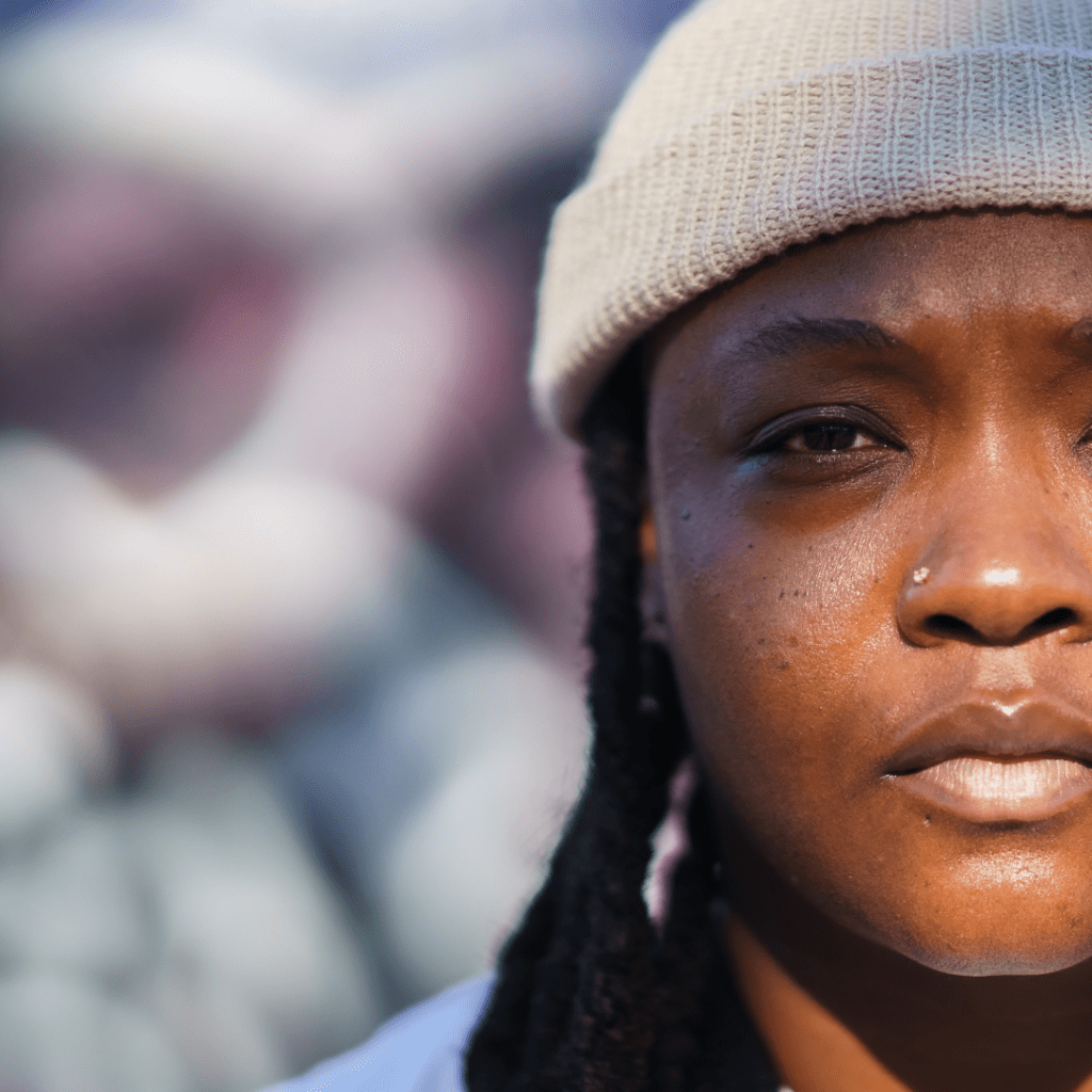 Close shot of young Black woman with a serious look, LGBTQ-friendly | Coping with cancer diagnosis | The Love Your Mind Project